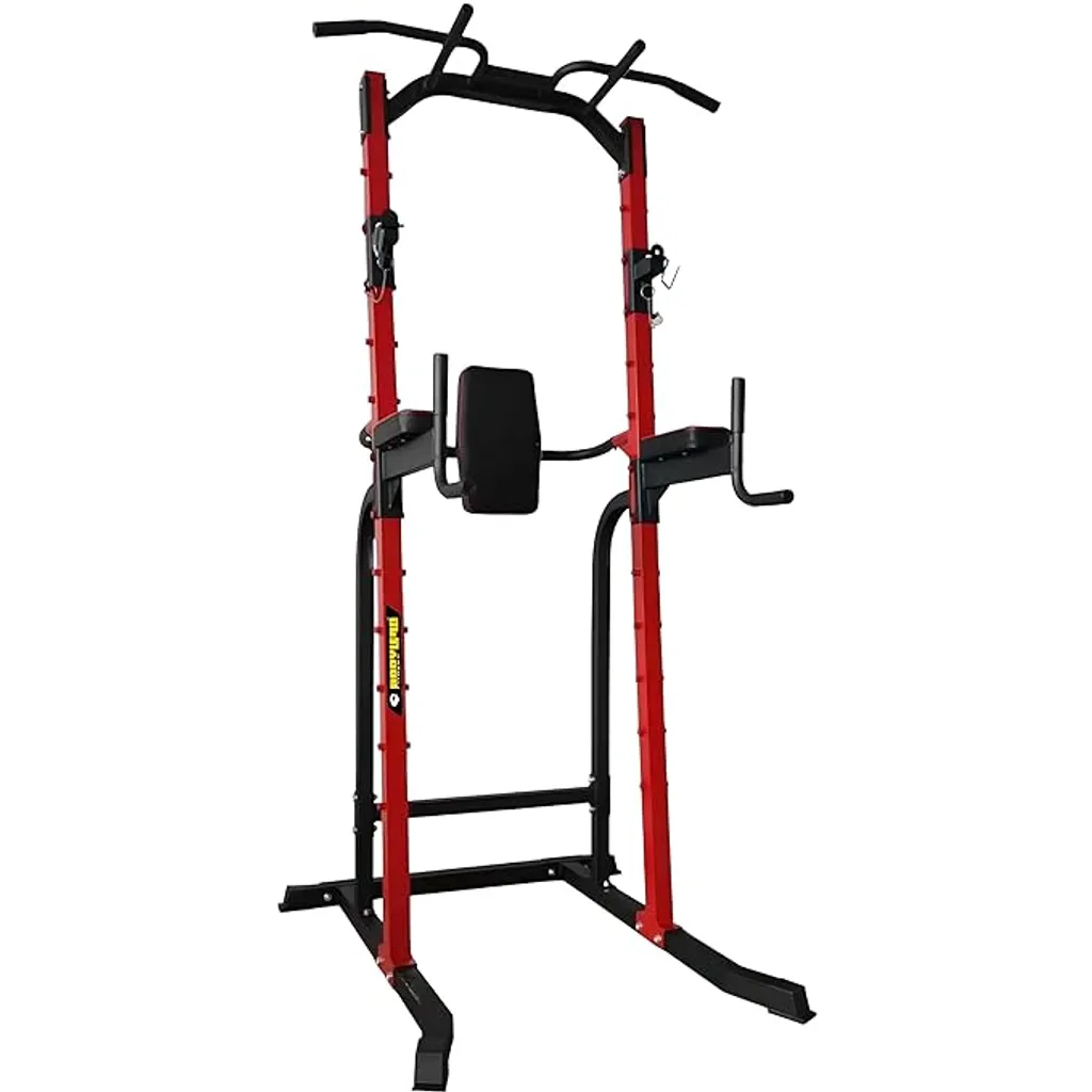 Heavy Duty Pull Up Bar Dip Stand Power Tower Multi-Function