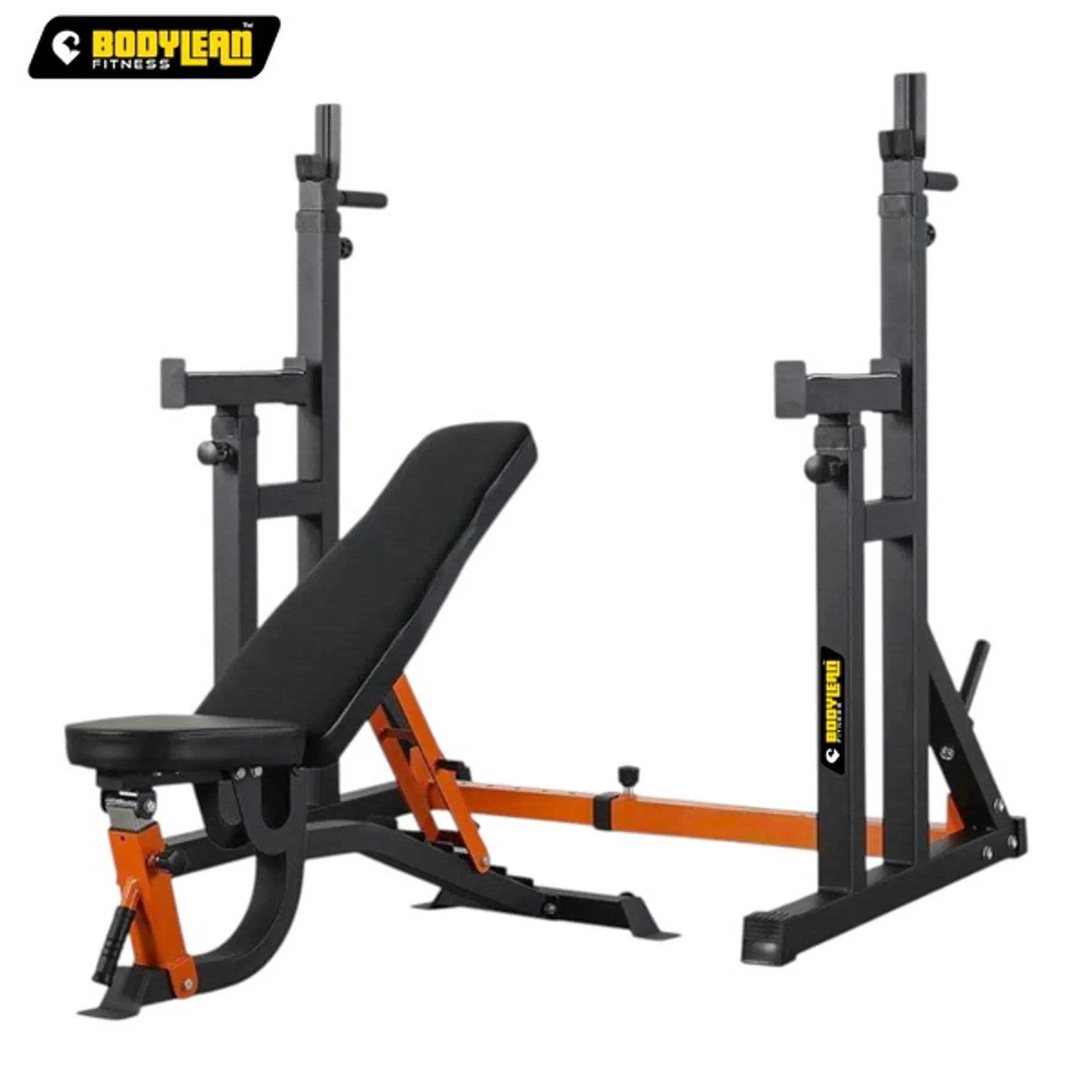 Squat Rack Mirafit Workout Bench Adjustable Barbell Rack With