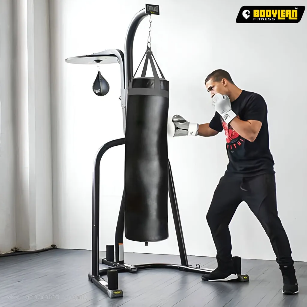 Heavy Punching Bag Stand for Kickboxing, Boxing, and