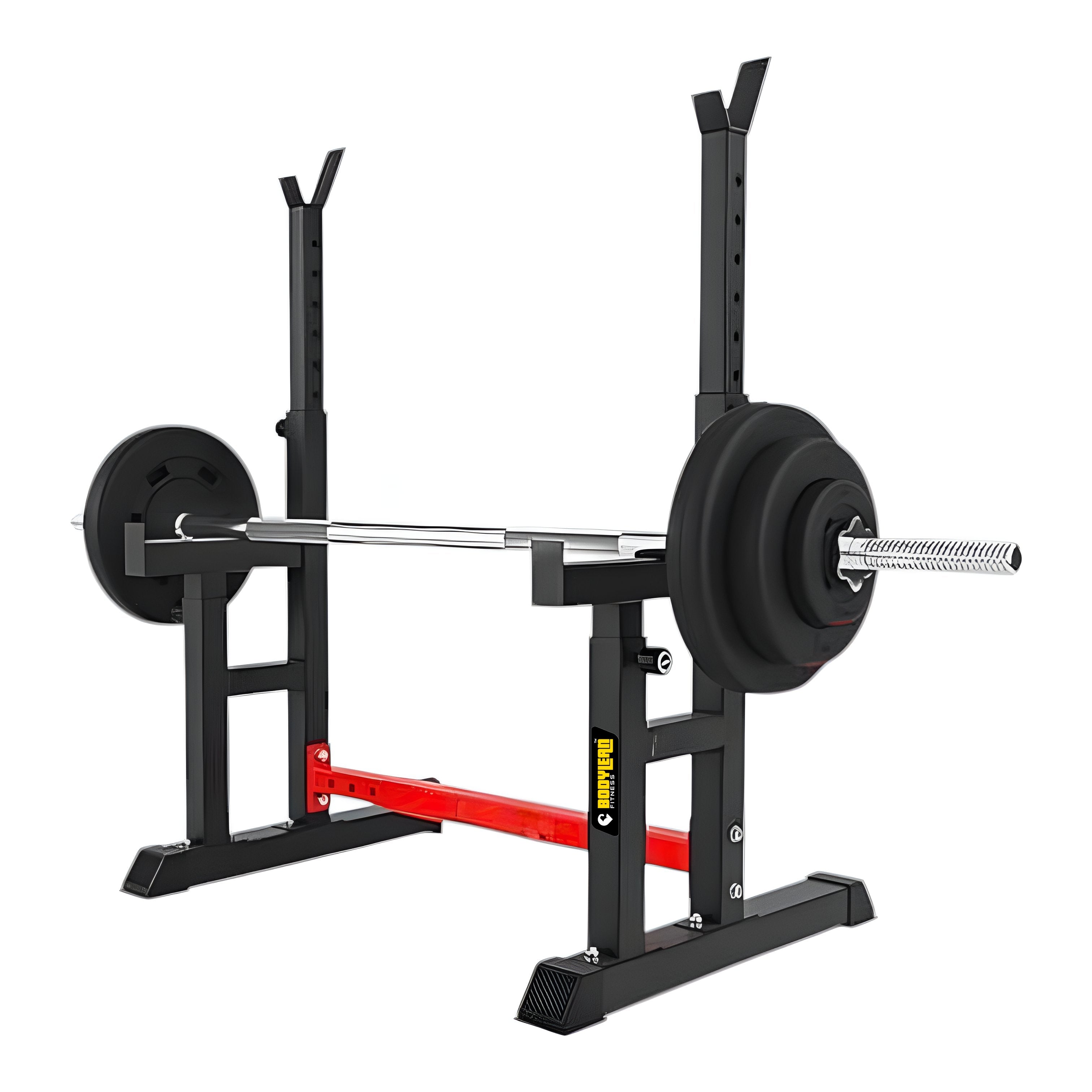 Adjustable Barbell Rack For Squat Stand High-Capacity, Extra