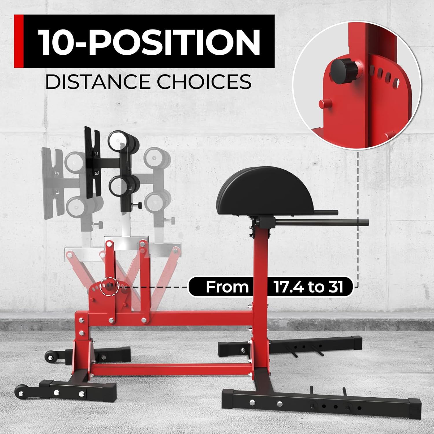 Adjustable Glute Ham Developer Machine(GHD), Hyperextension