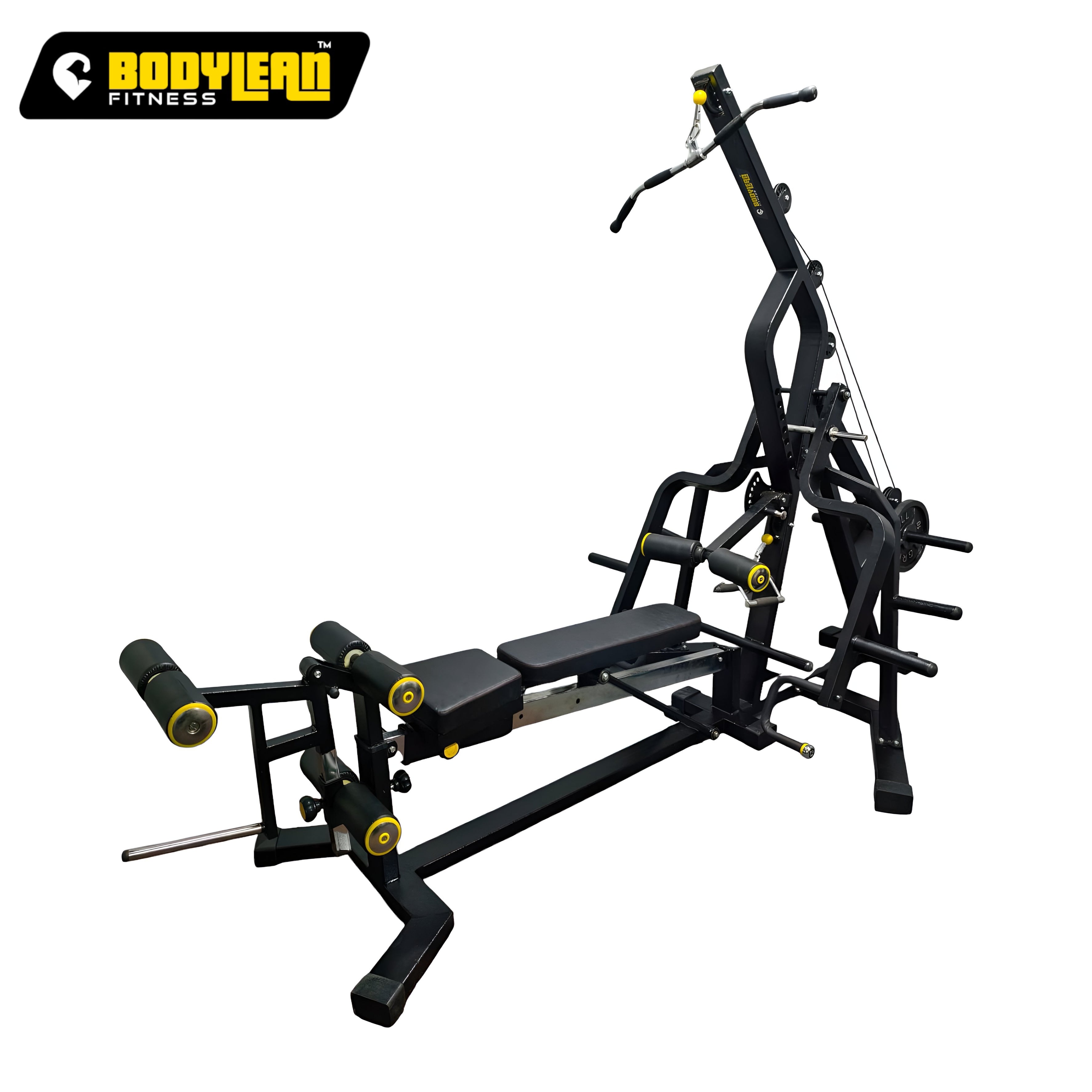 Leverage Gym with LAT Low Row Multi Bench Press for Chest, Back