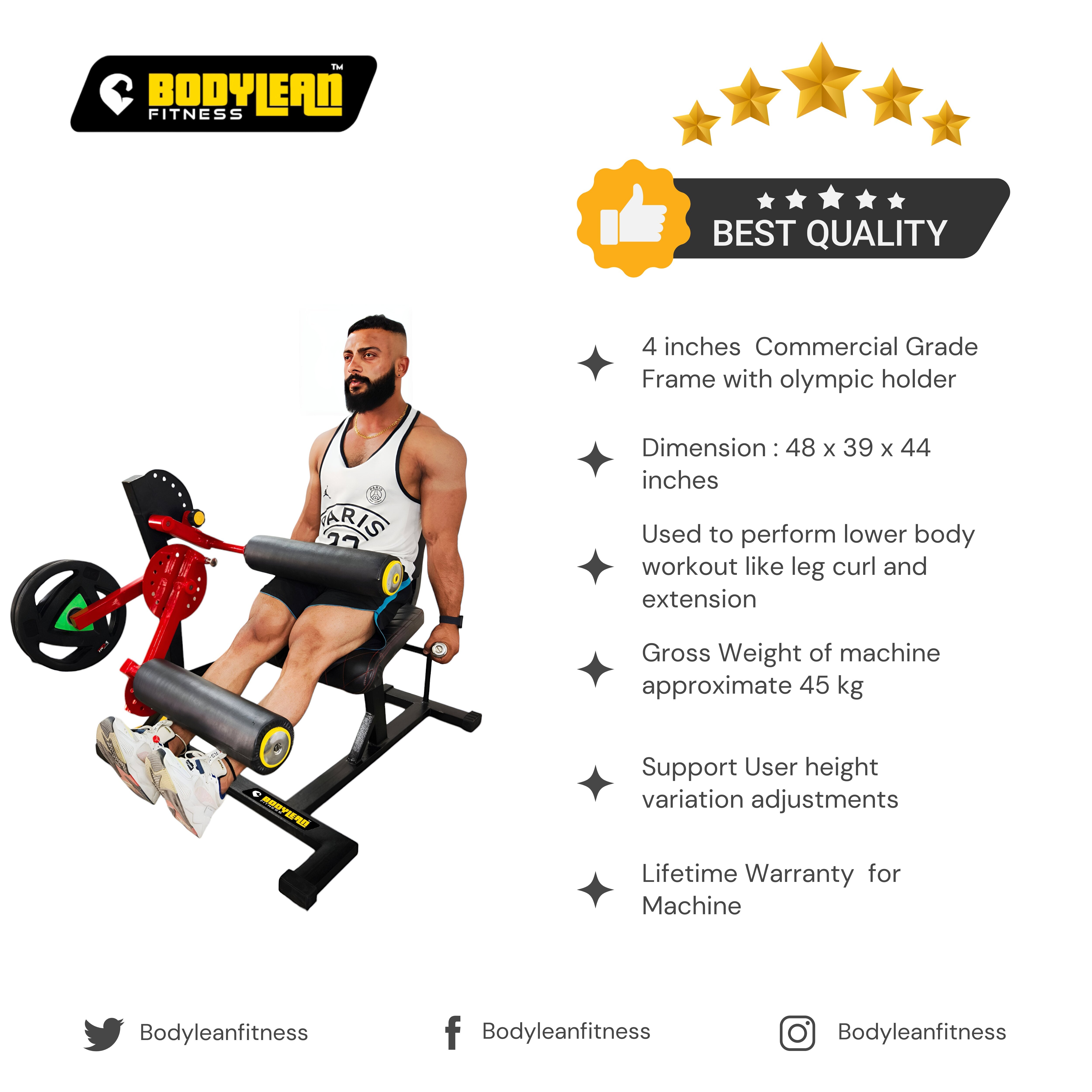 Leg Extension and Curl Machine, Lower Body Special Leg Machine