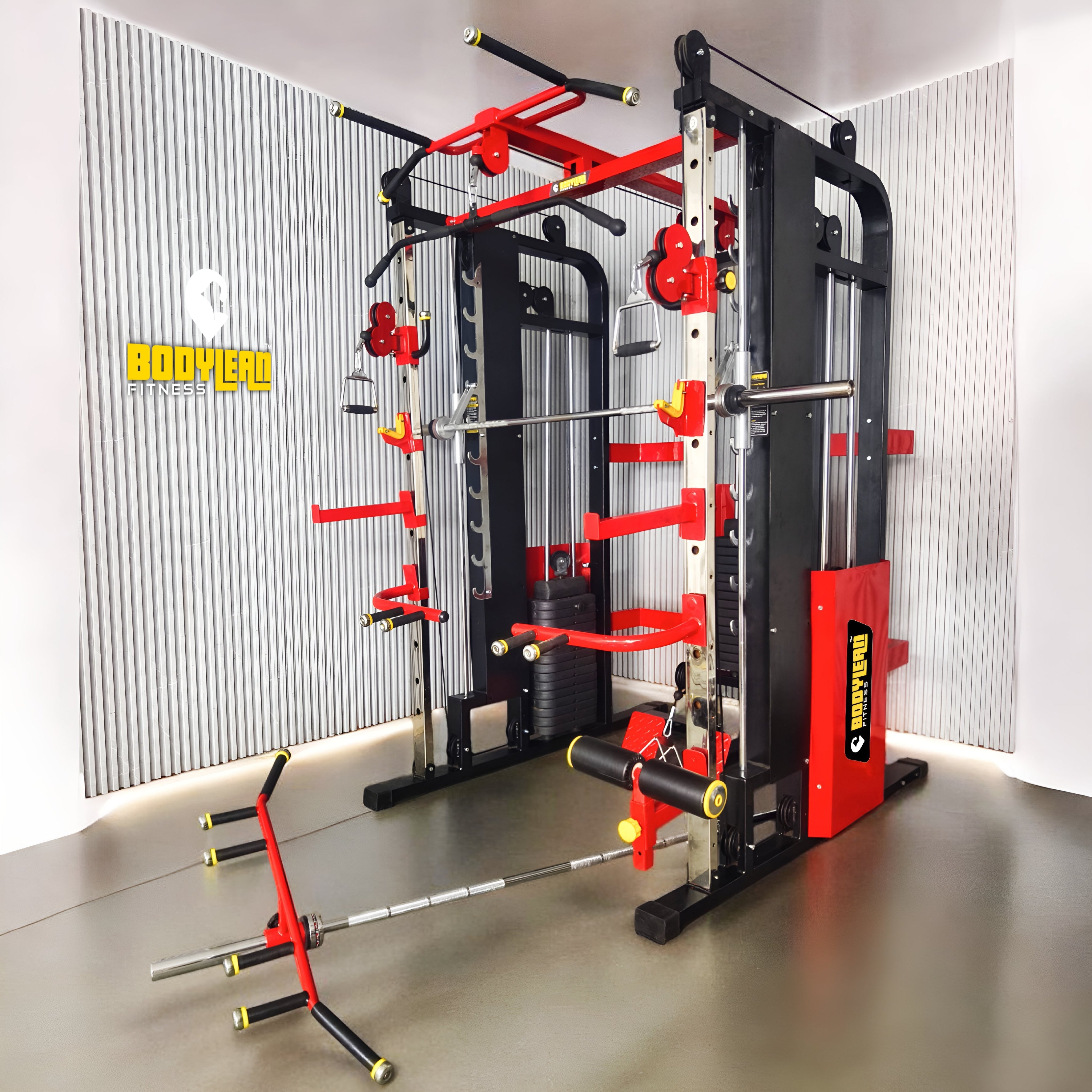 Multi Gym Functional Trainer with Smith Machine Fibre Weight