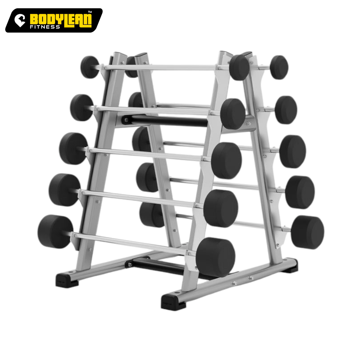Multipurpose Gym Weight Plate Storage Rack Double Sided Barbell