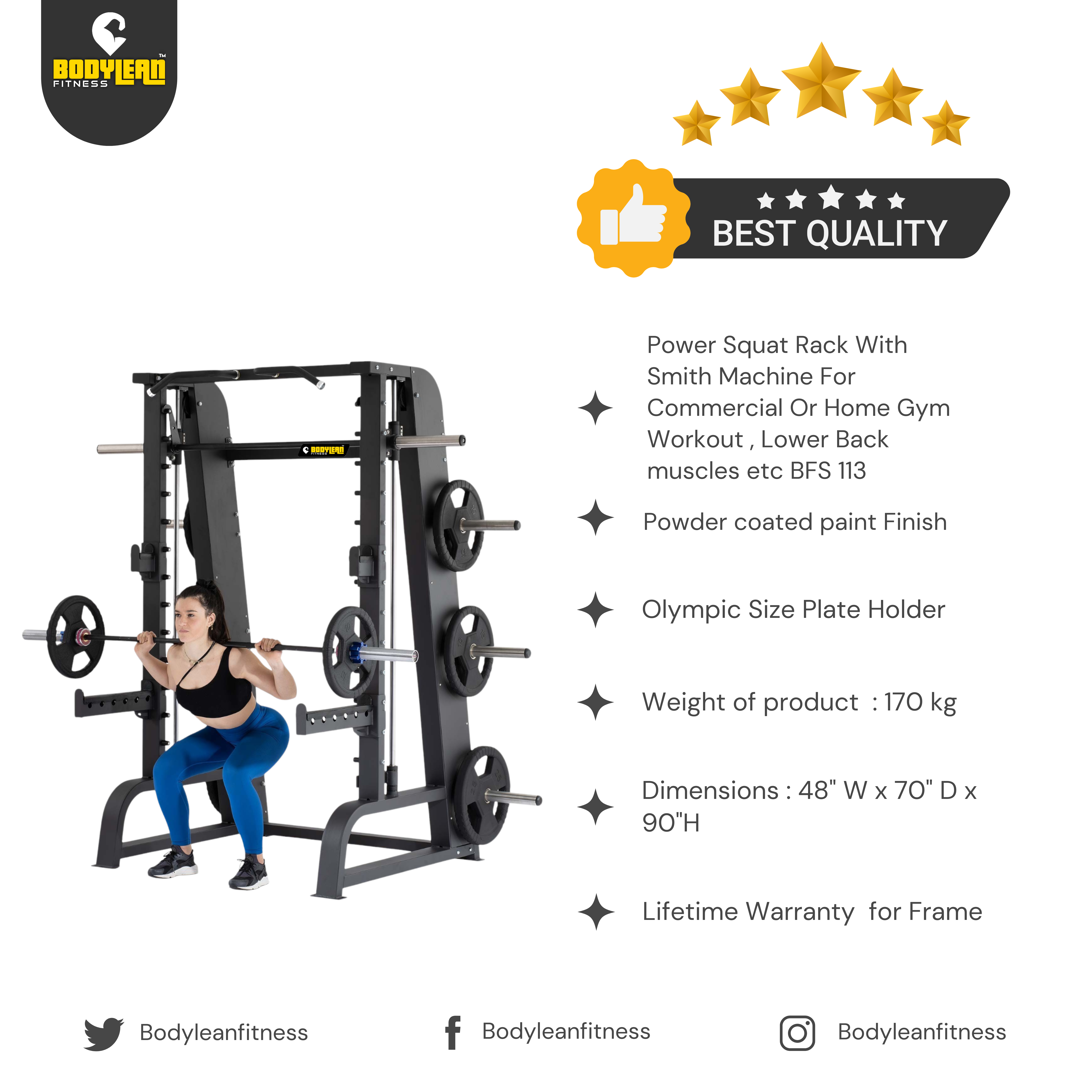 Back Workout The Best Smith Machine Power Squat Rack With Smith