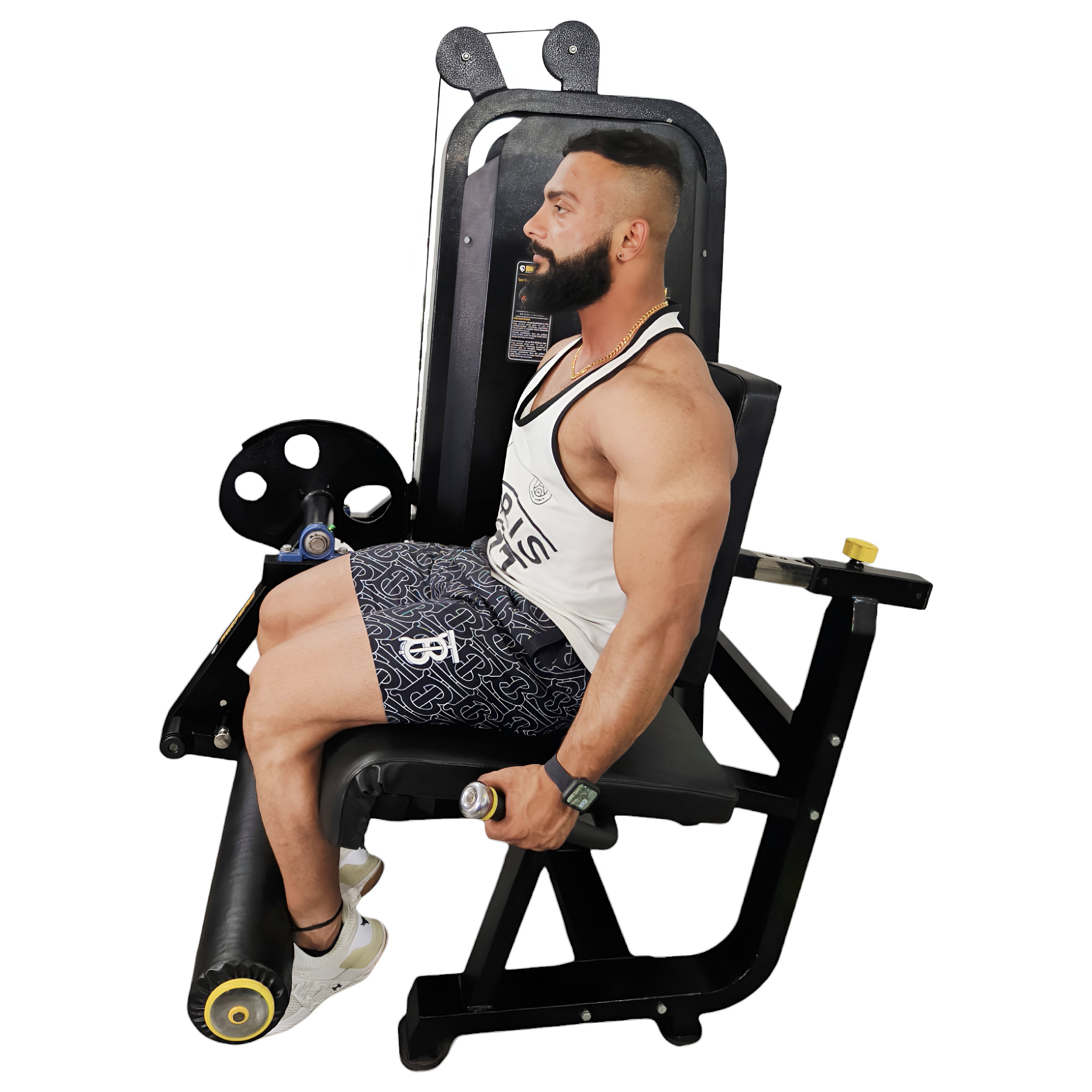 Seated leg extension machine with iron Weight Stack Commercial Gym - Main Image
