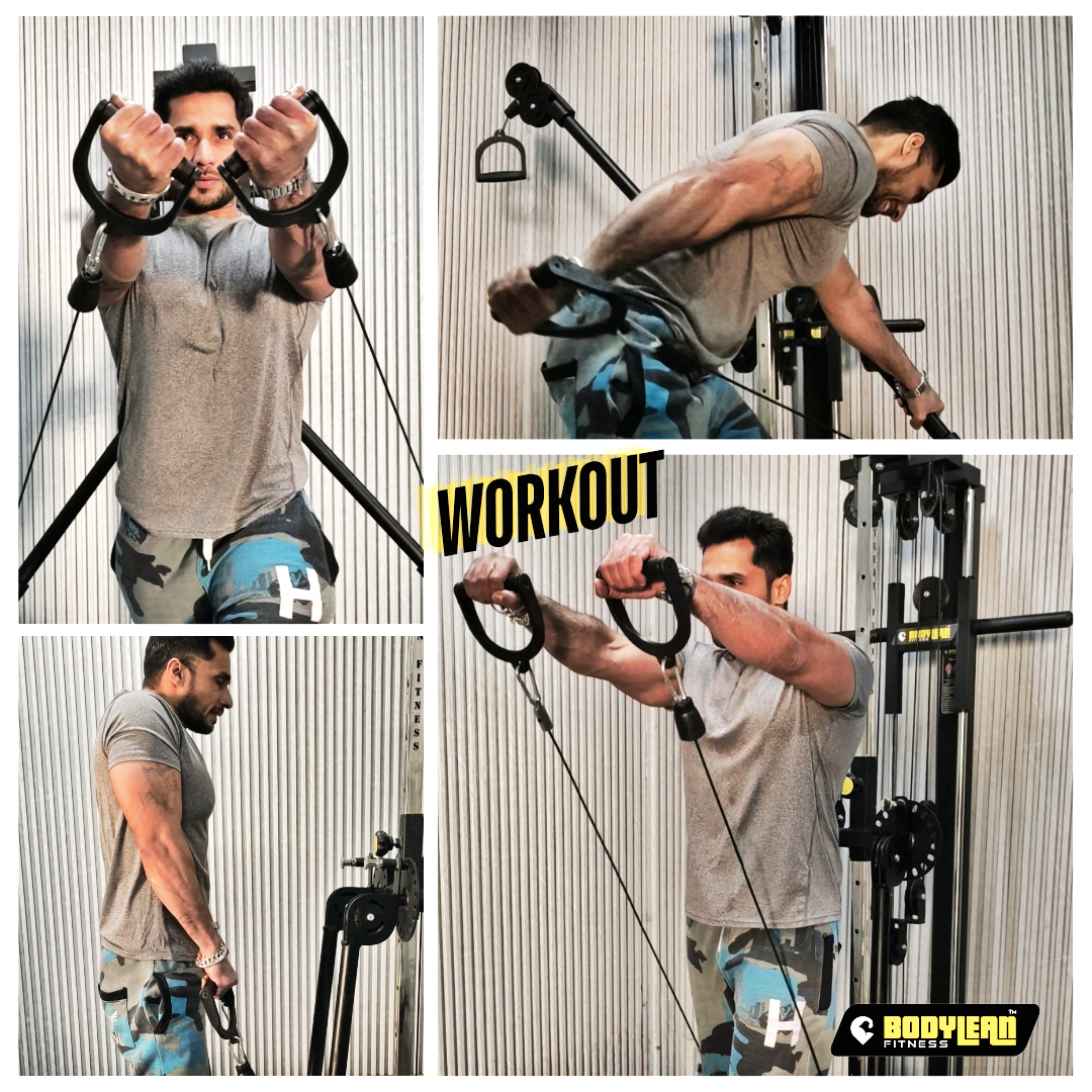 Cable Machine Chest Workout Accessories Crossover Single Arm Chest