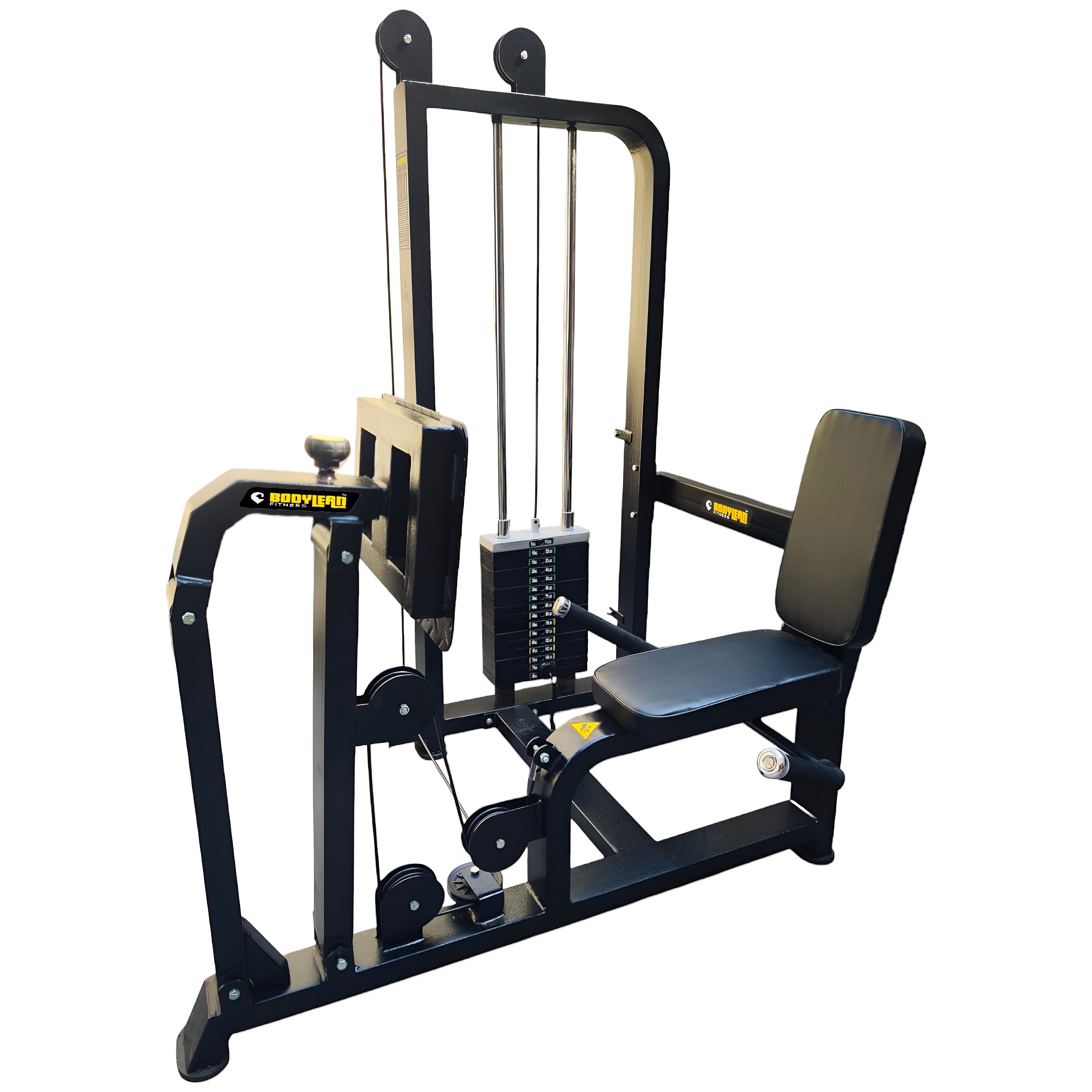 Seated leg Press machine with iron Weight Stack Commercial Gym