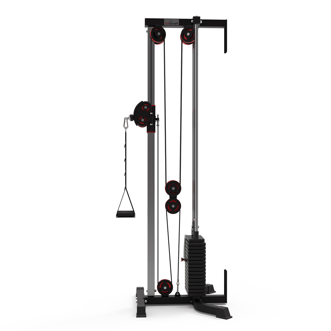 Single Stack Wall Mount Functional Trainer with Iron Weight Stack