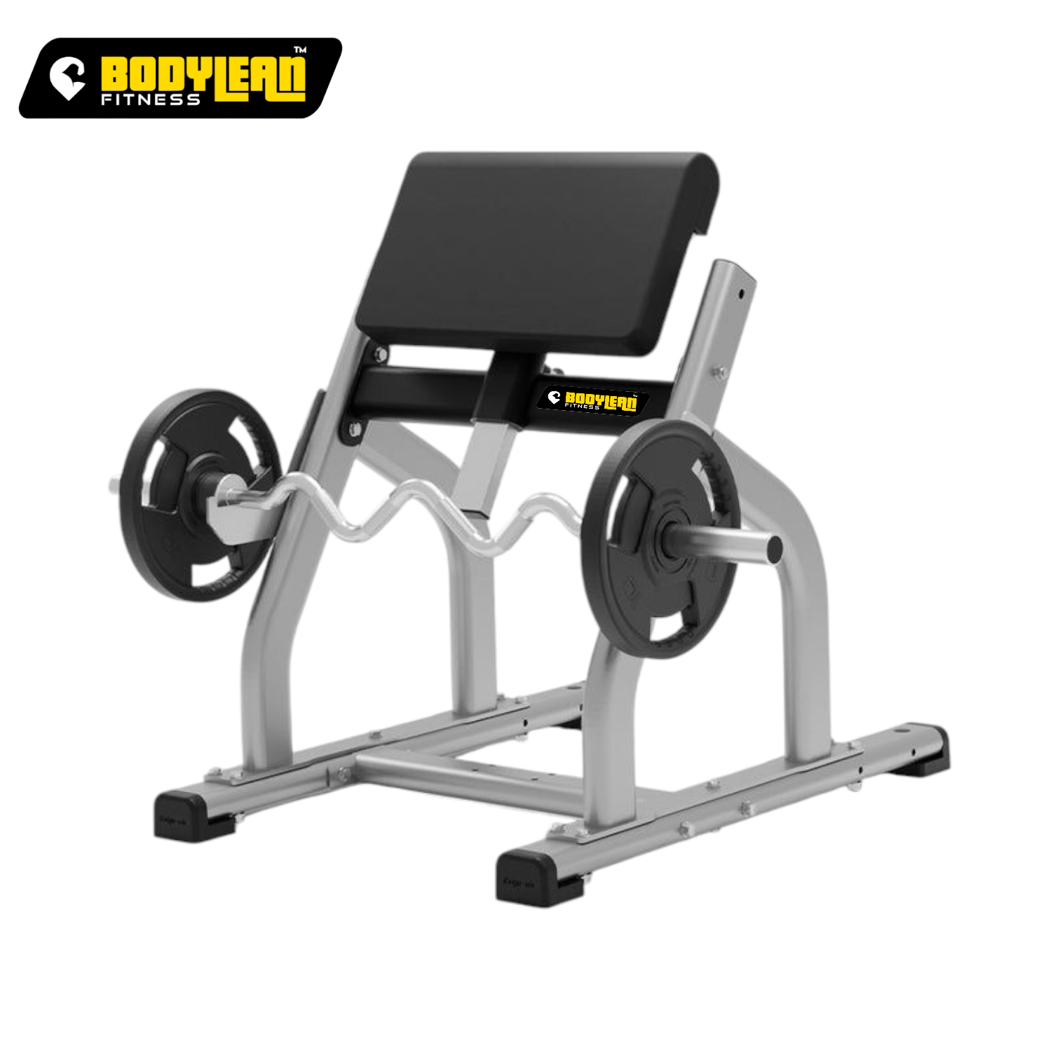 Standing Preacher Curl Bench with Olympic rod Holder, Bicep Curl