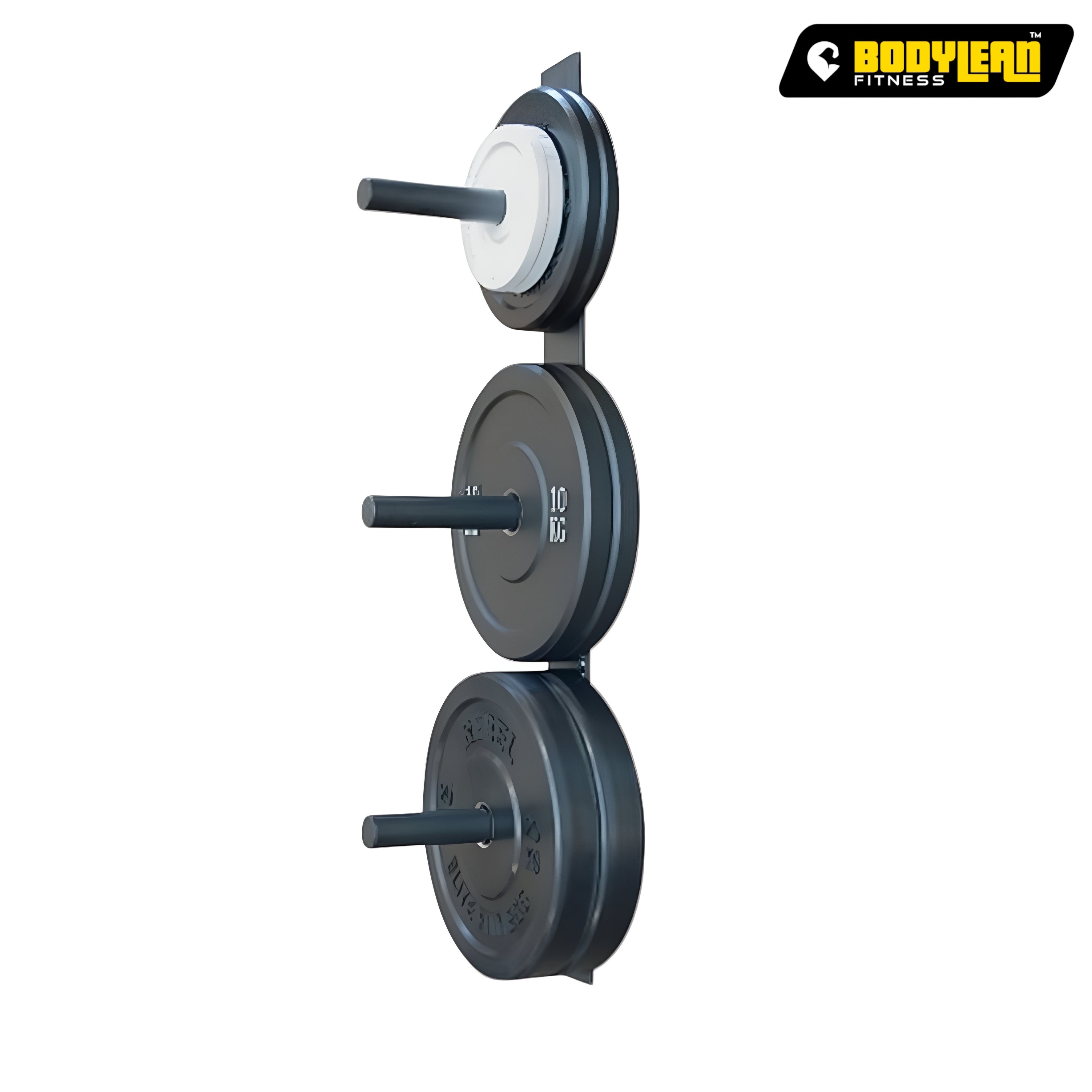 WALL MOUNTED BUMPER PLATE RACK for Home Gym Suitable for Weight Plates