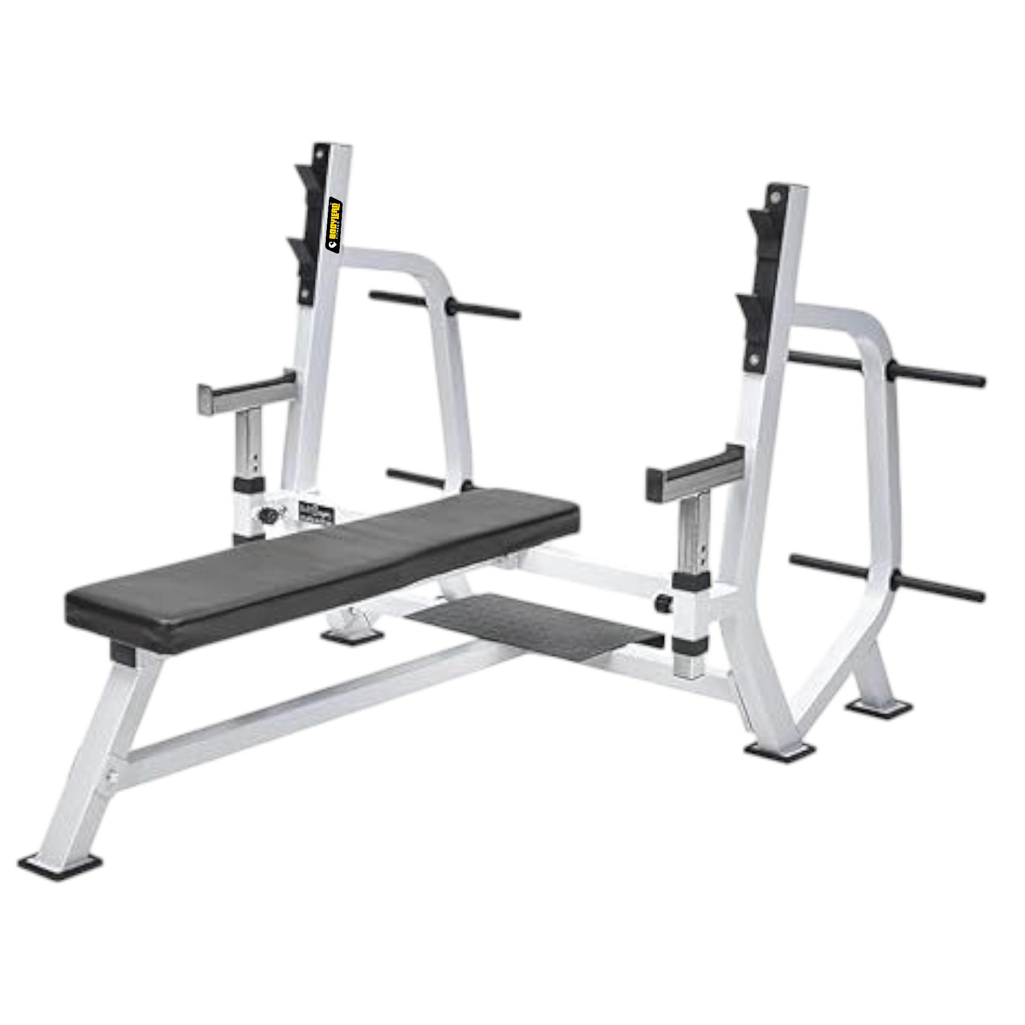 Wide Handle Bench with Dumbbell Shelves Plate Holders Build