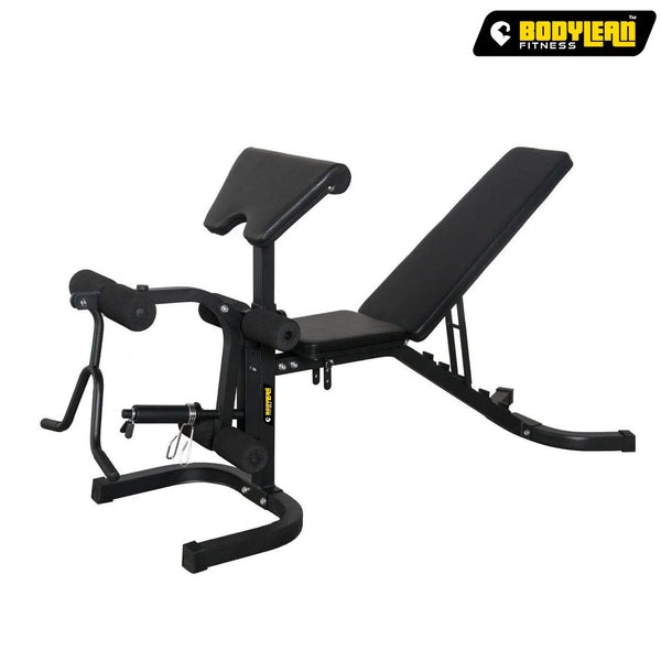 Adjustable Olympic Weight Bench with Preacher Curl Pad for Biceps