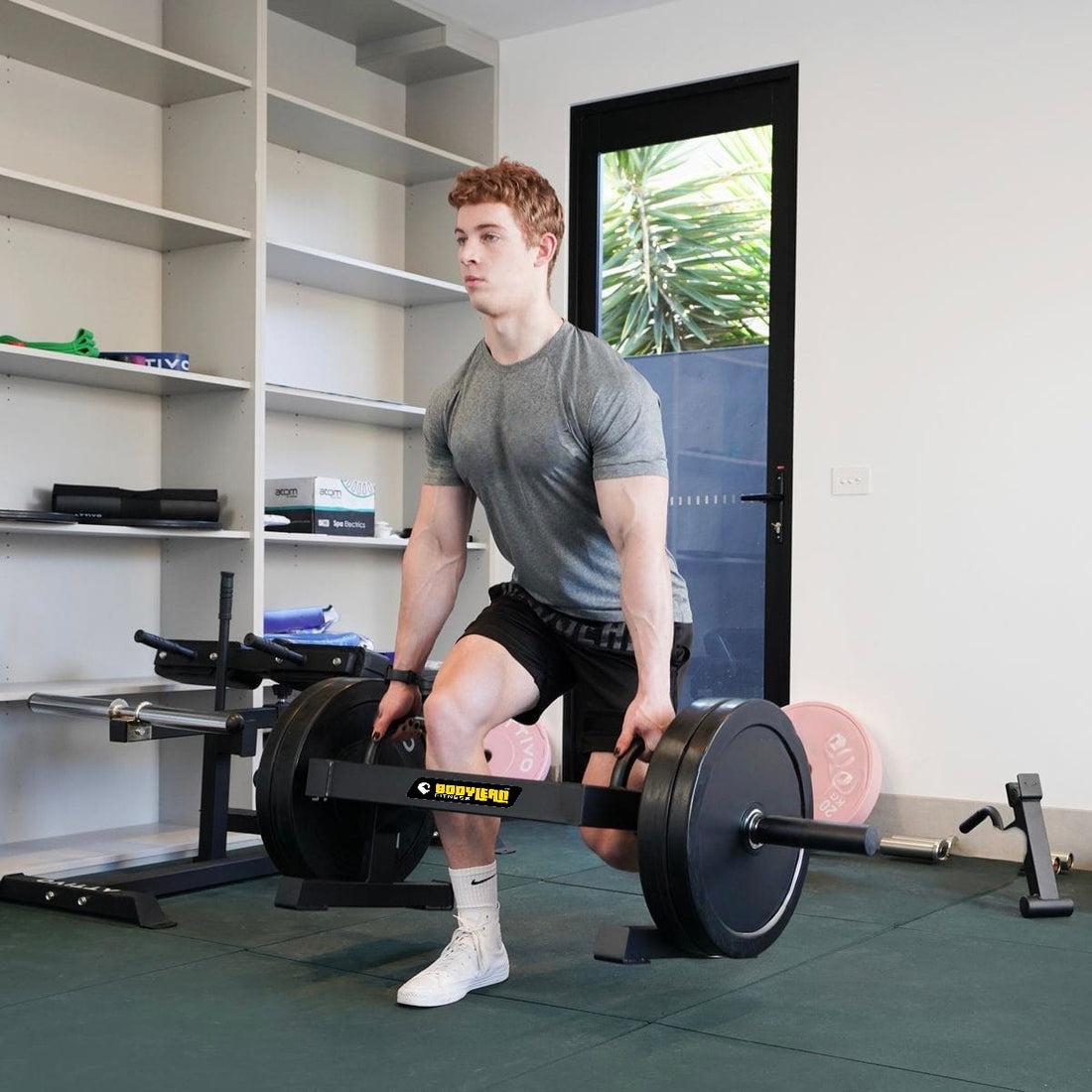 Open Trap Bar for Safe Strength Training Engages Legs, Lower