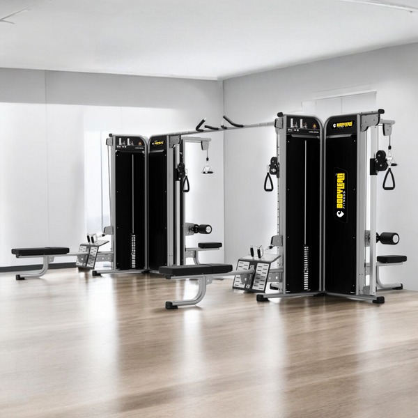 Premium Station Multipurpose Multigym Cage with Iron weight stack  maximize workout potential while minimizing space requirements Lat  Cable