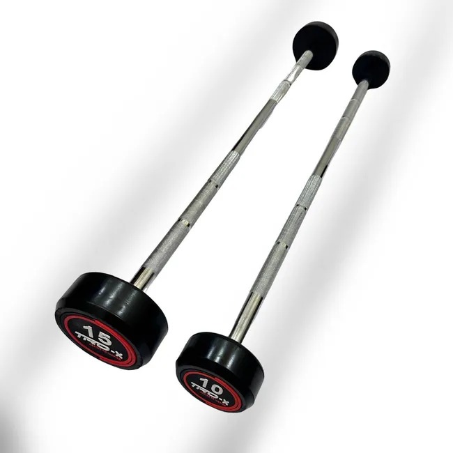 Weight Bar With Fixed Weight Heads Weight Lifting Gym Rod Straight