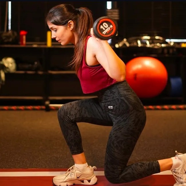 Weight Bar With Fixed Weight Heads Weight Lifting Gym Rod Straight