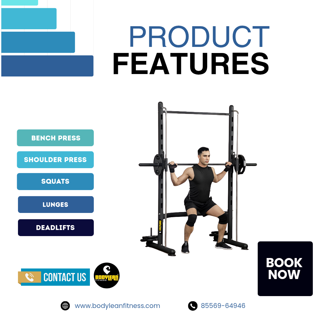 Commercial Smith Machine Squat Bench Press, Shoulder Press