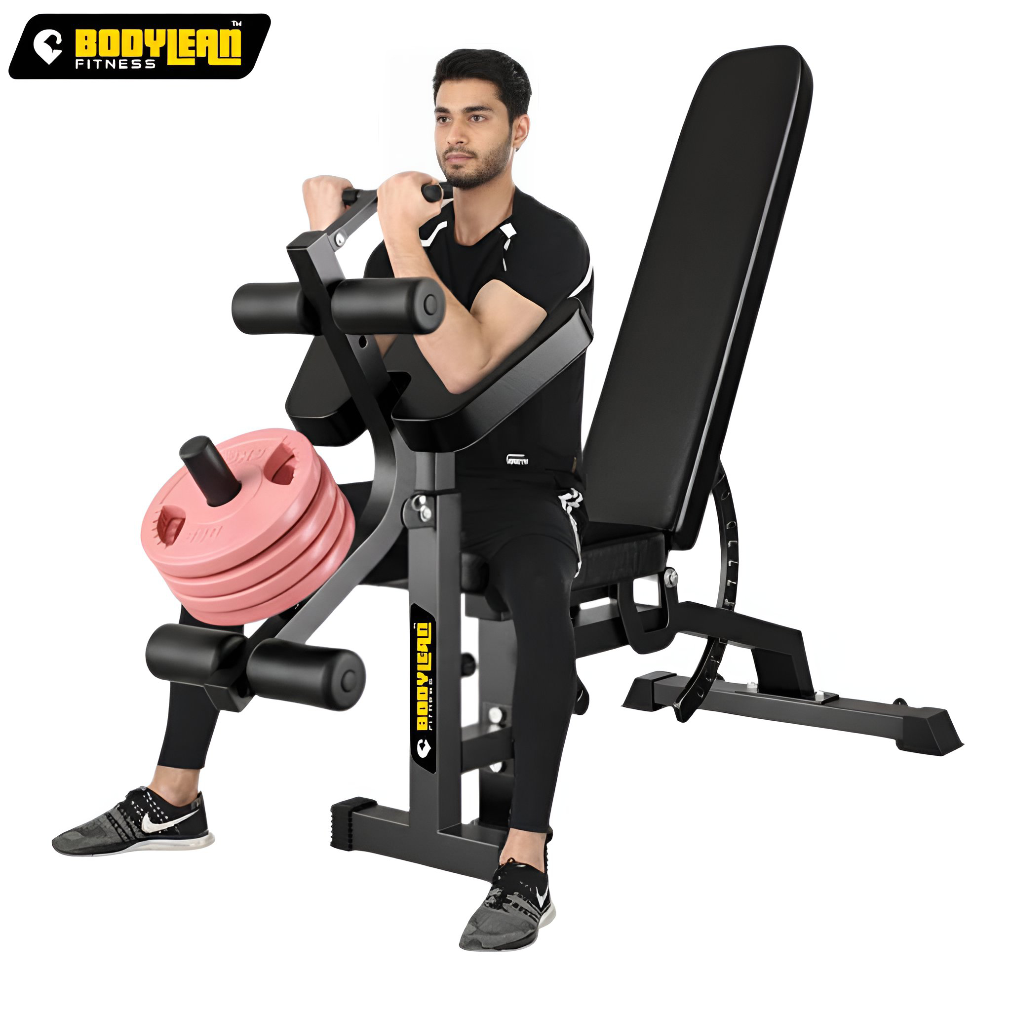 Multi-Purpose Adjustable Bench for Chest, Back, Biceps, Triceps Legs  Incline, Decline Flat Positions Full Body Workout Commercial Gym  Bench