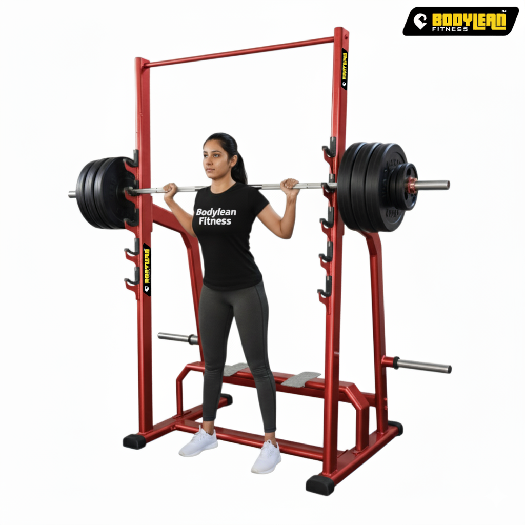 Compact Half Power Rack Multi-Purpose Squat Strength Training