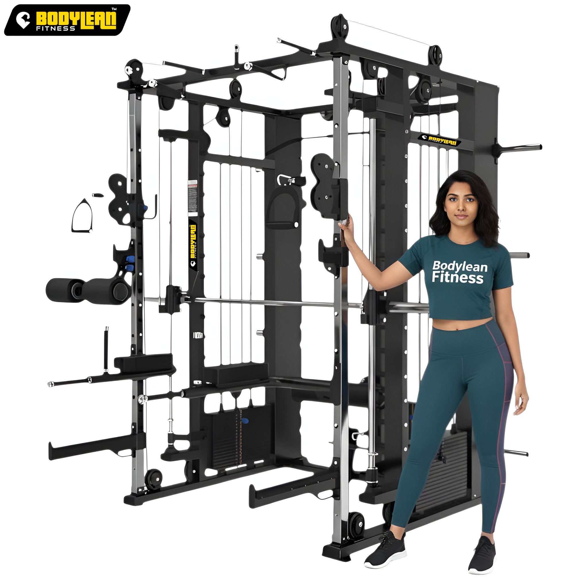Multi Gym Functional Trainer with Smith Machine Iron Weight