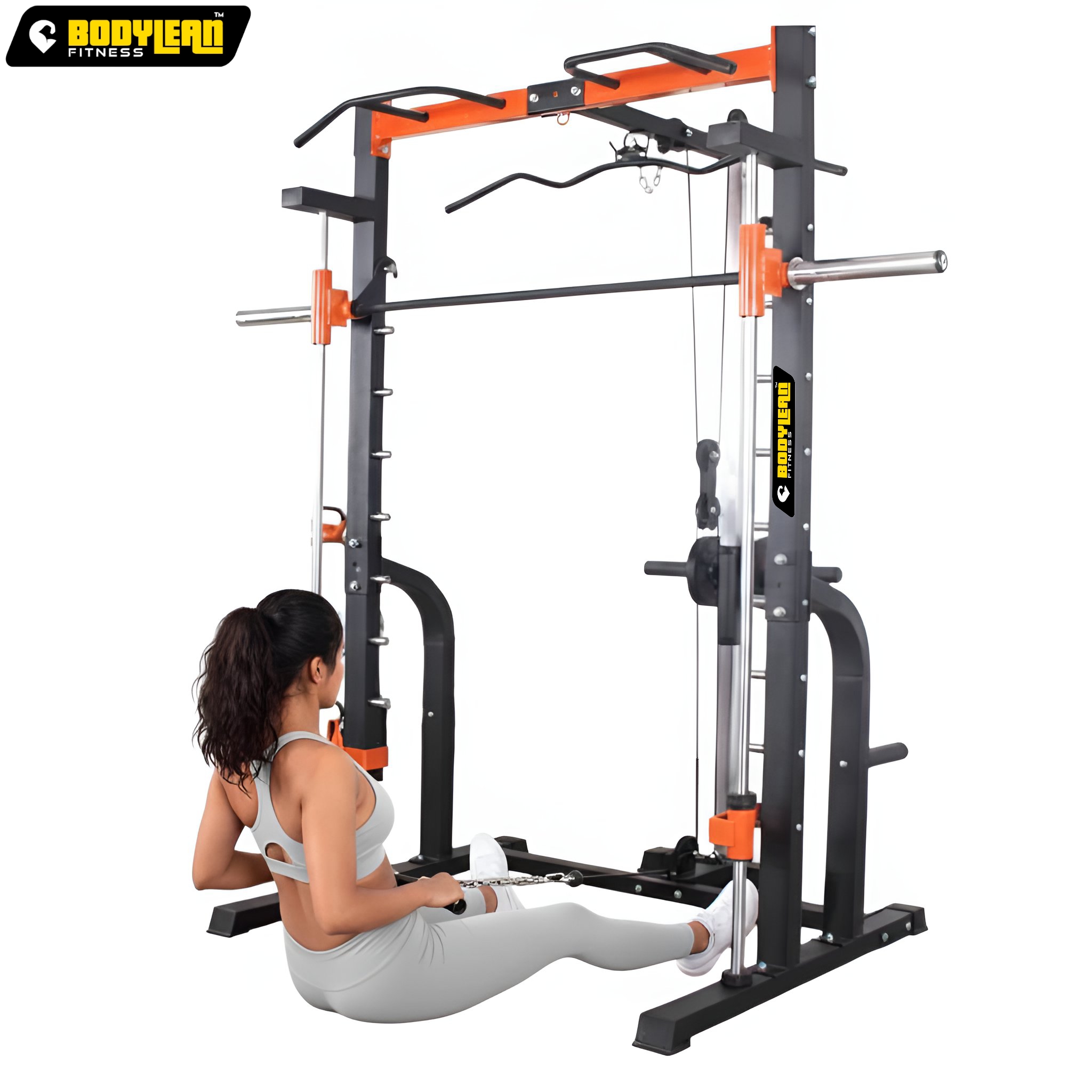 Multi Gym Power Squat Rack with Functional Trainer Smith Machine