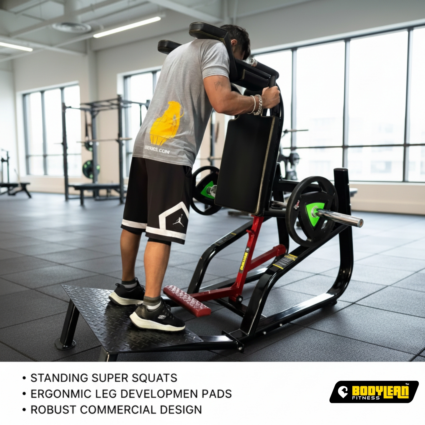 Standing Super Squats Hammer Machine Lebra Series Leg Workout