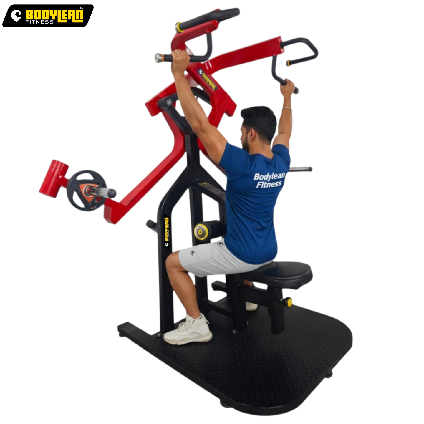 Multi Grip Cross Lat Pull Down Plate Load Commercial Gym Machine