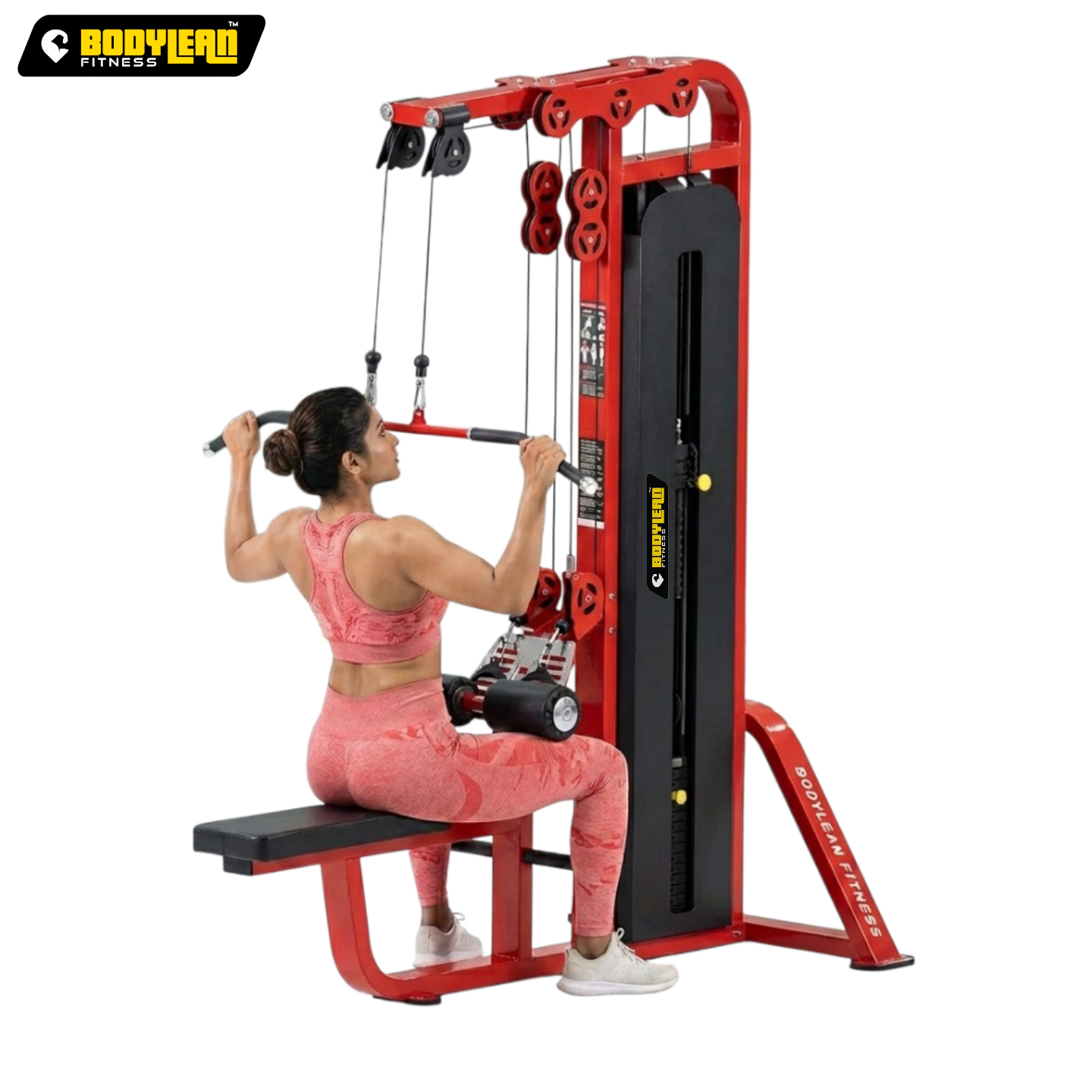 SevnElk Rowing Handle LAT Pull Down Attachment, Multifunctional Fitness Gripper Bar for Cable Machine Weight Lifting, Triceps Back Muscle Training, Home Gym Workout Equipment