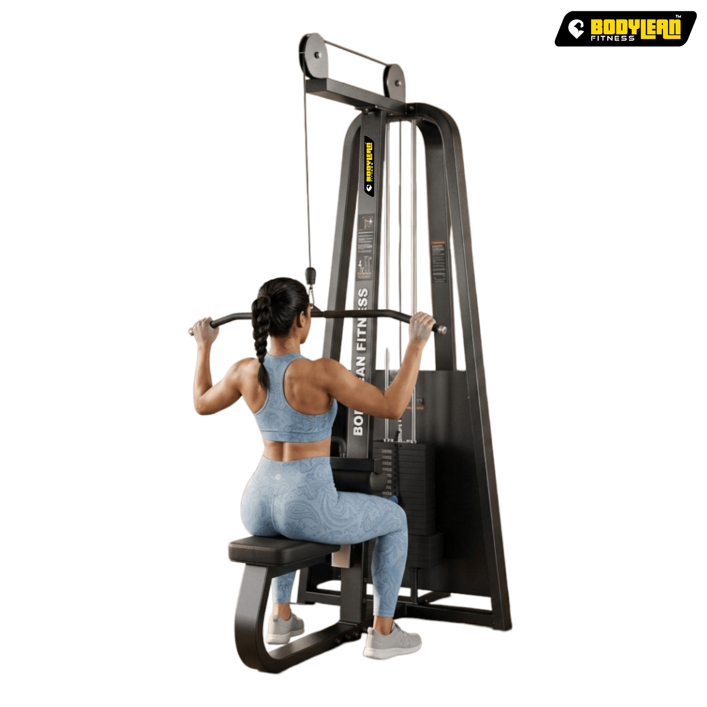 Lat Pull Down machine with iron Weight Stack Commercial Gym Machine ...