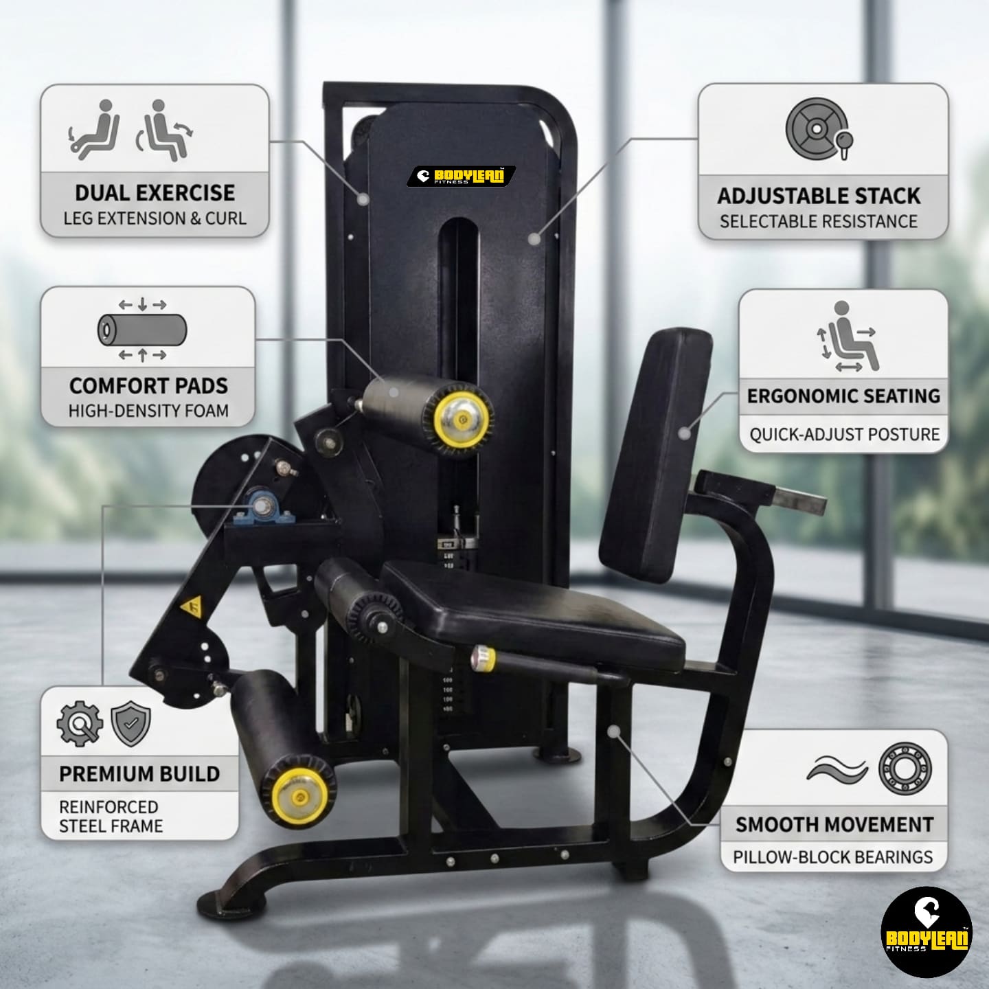 Leg Pulling Machine Lat Pull Down machine with iron Weight Stack Commercial Gym Machine ...
