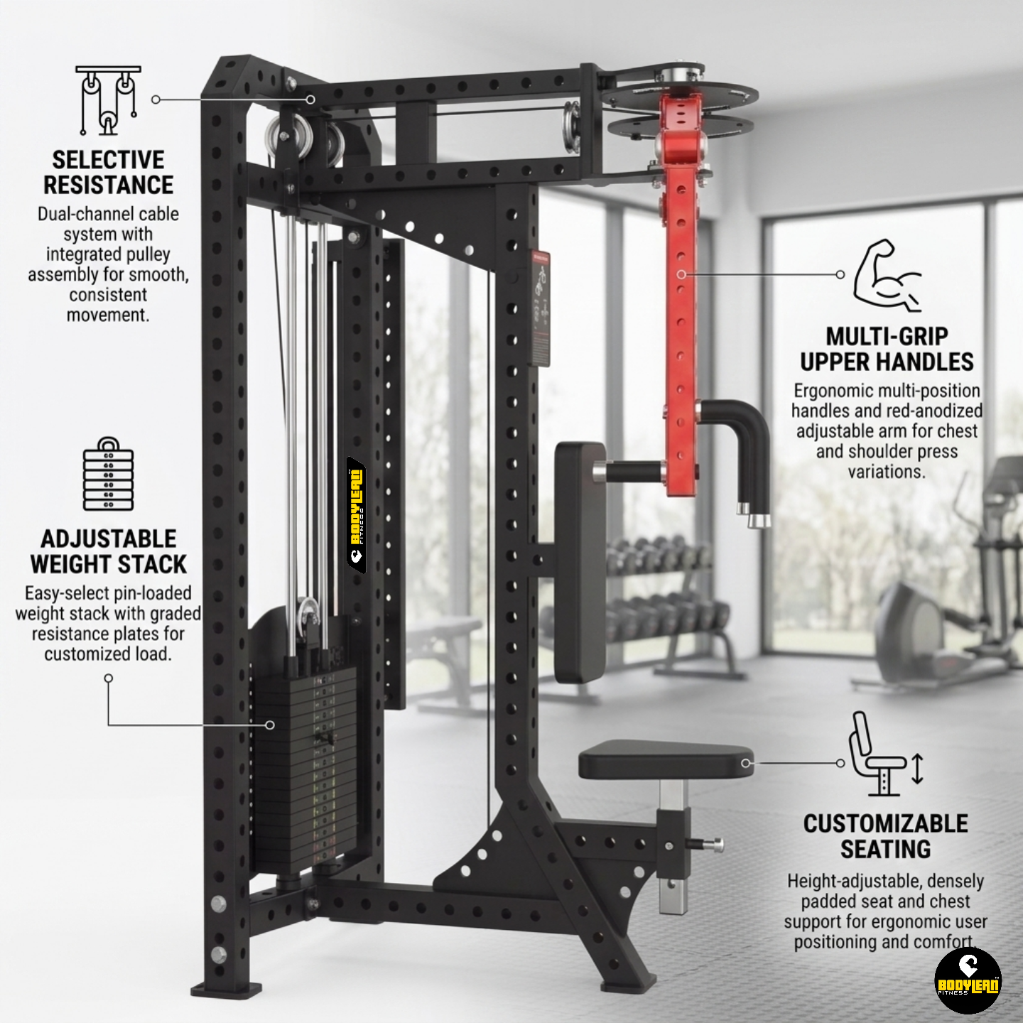 Ultra Strength Seated Pec Deck Chest Fly Machine Pectoral