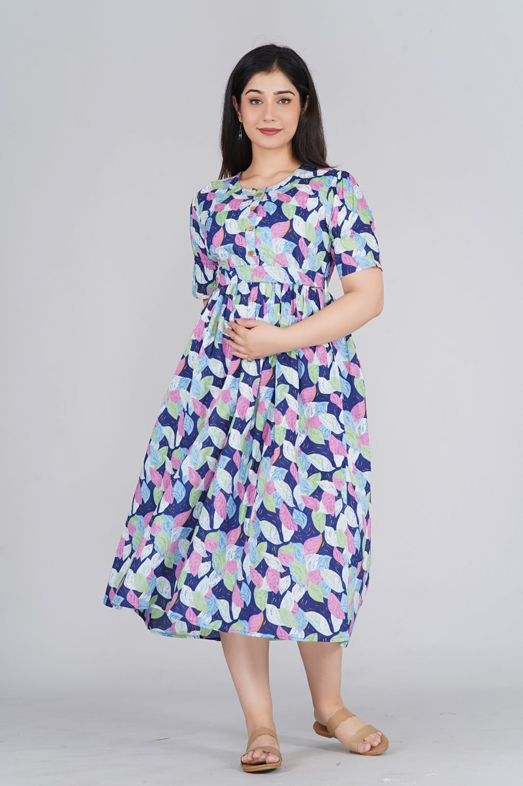 green emerald velvet dress Joseph Ribkoff Pink/Multi Tropical Print Fit and Flare Dress Style 242015