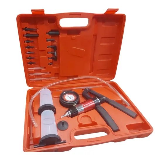 3L Brake Bleeder Kit With 1L Bottle & 4 Adapters - One Person Brake Fluid Bleeding System