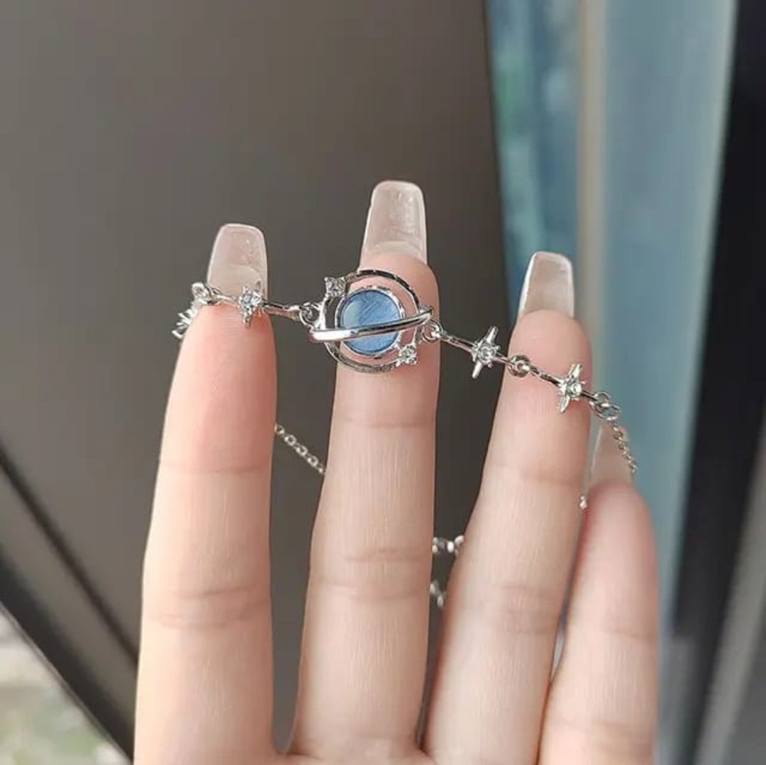 Luxury Blue Stone Korean Bracelet | Premium Look by Kaaach