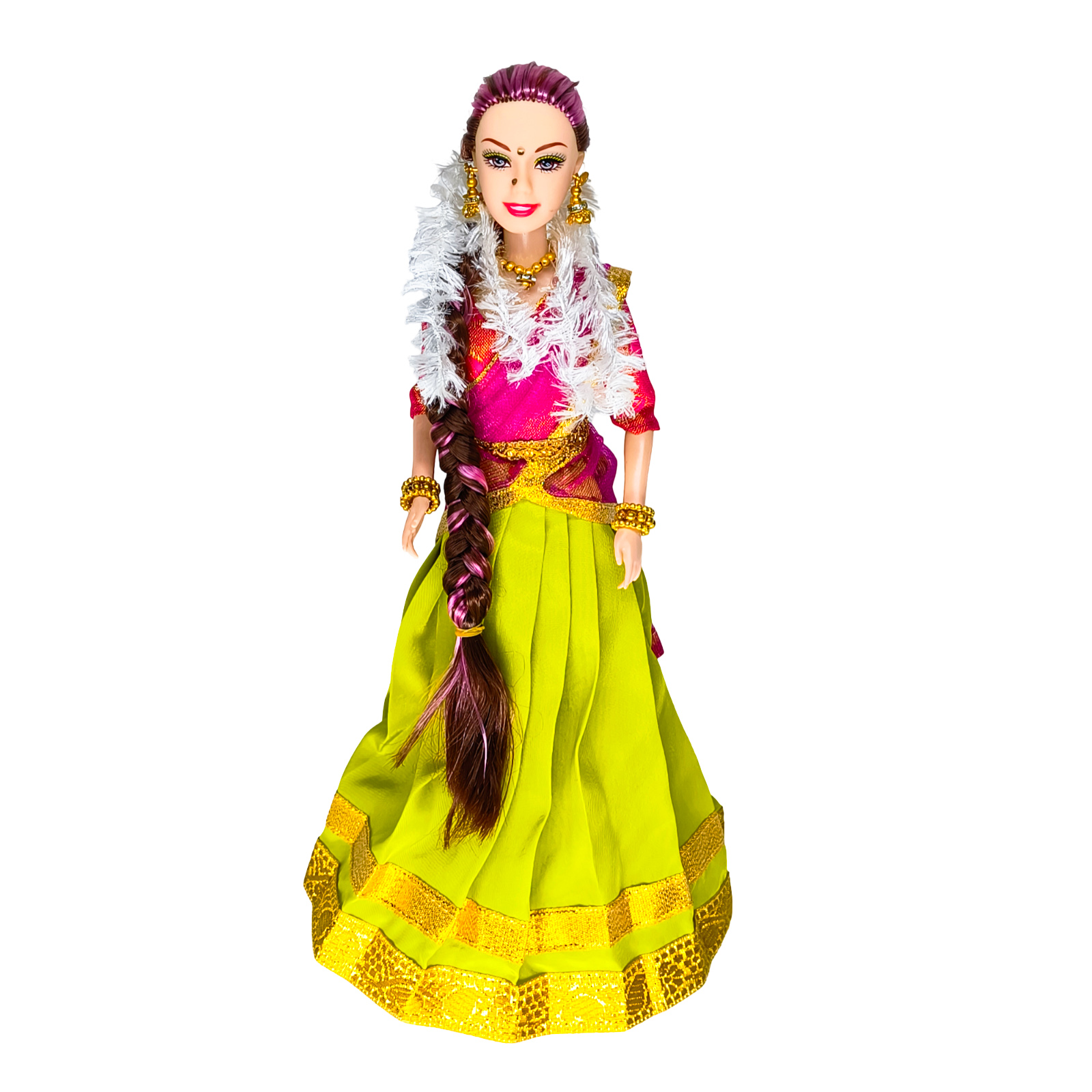 Sangeetha South Indian barbie doll Green Pink