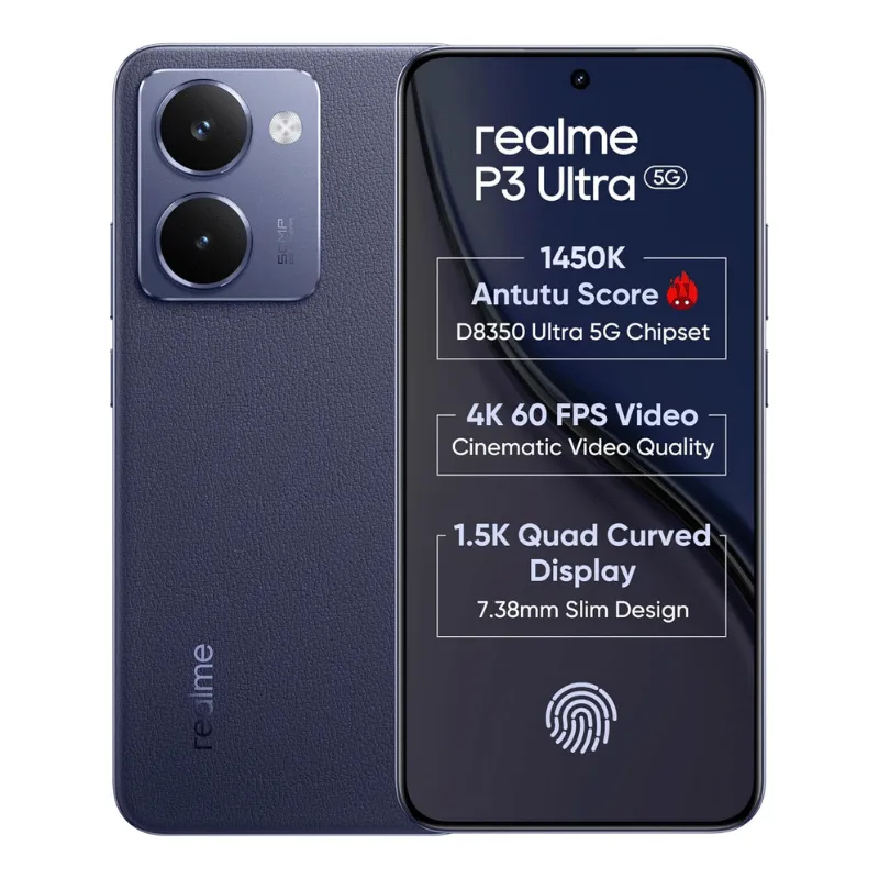 realme P3 Ultra 5G スマートフォン realme P3 Ultra 5G Blue, 128GB Storage: Manamobiles