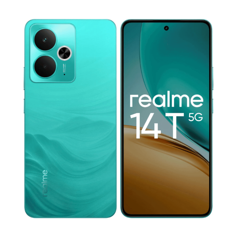 realme 14T 5G (8GB RAM, 256GB) – Purple, Black & Green Colors