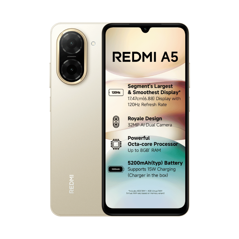 128gb Mi Mobile 4gb Ram Redmi A5 Just Black 128GB 4GB RAM – Best Pick