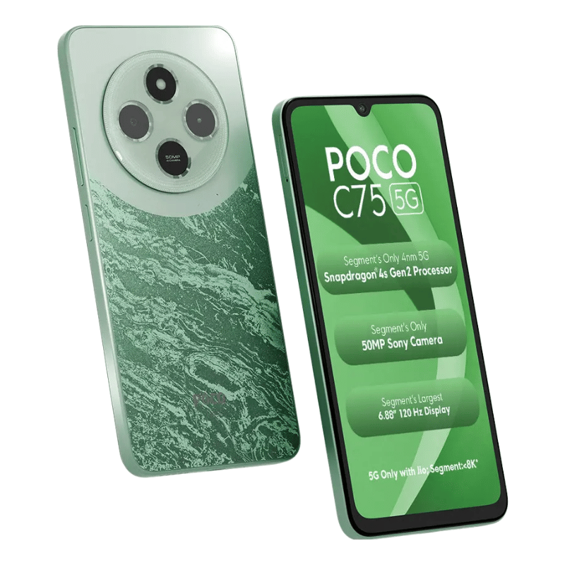 POCO C75 5G (4GB, 64GB) Silver Stardust – Best Price Online