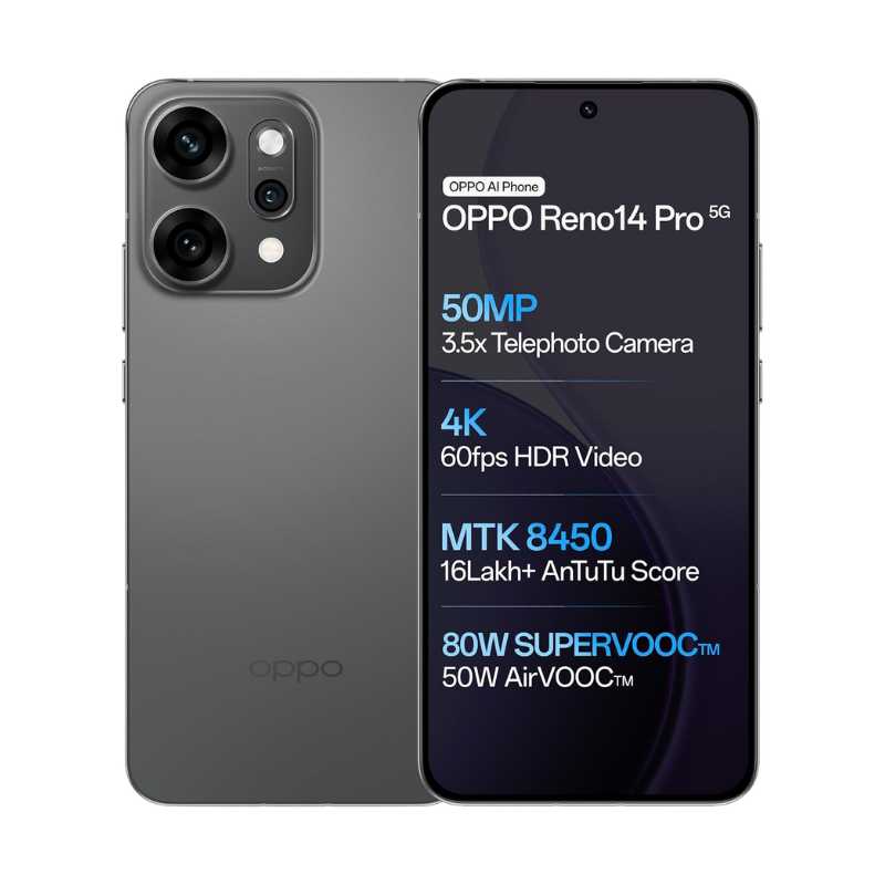 OPPO Reno14 Pro 5G Titanium Grey – 12GB RAM, 512GB