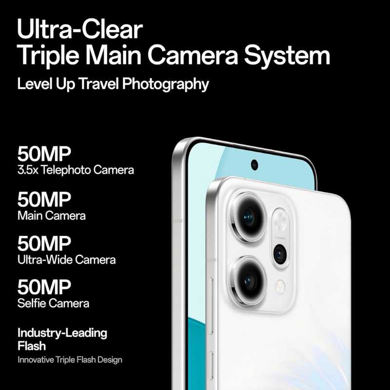 OPPO Reno14 5G Pearl White 8GB 256GB – Mana Mobiles