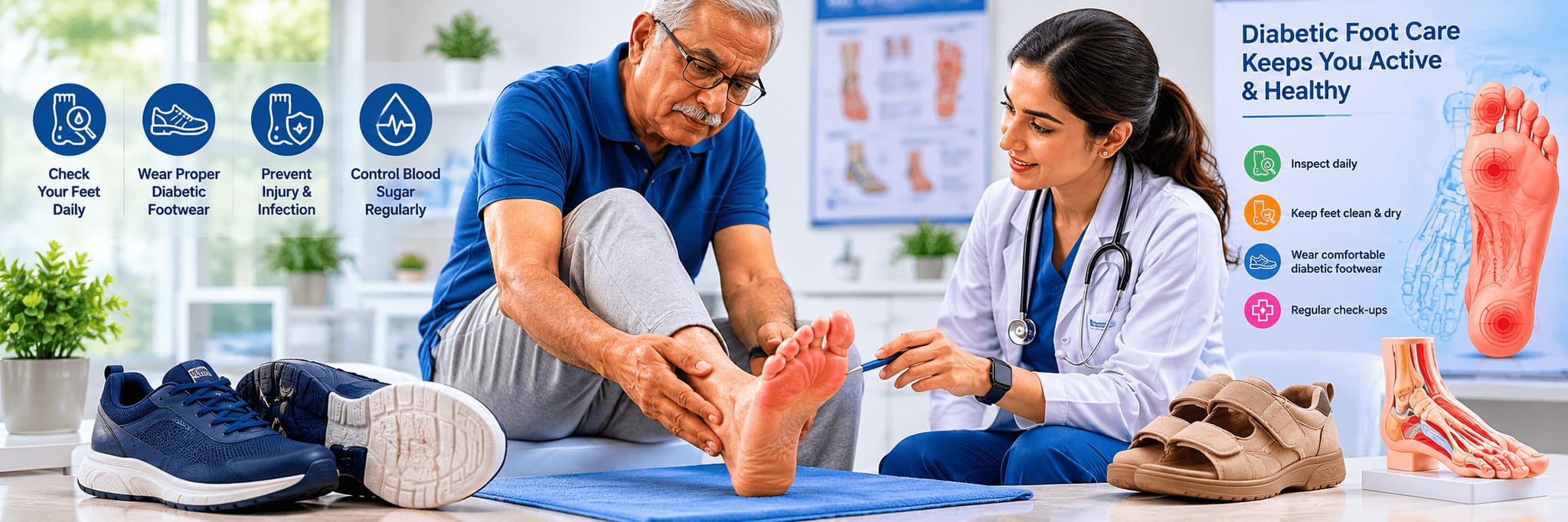 diabetic foot care and foot ulcer prevention