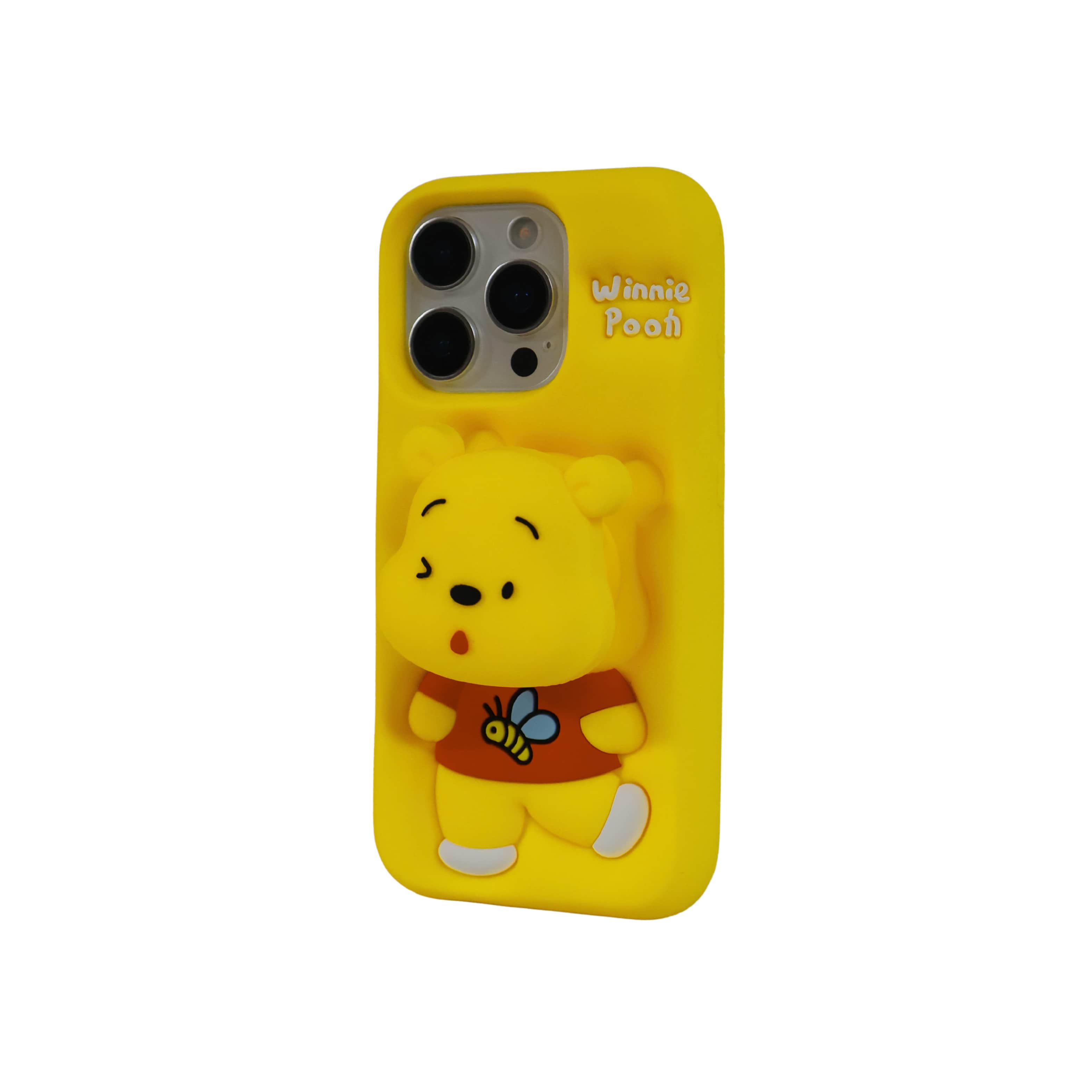 Winnie Pooh 3D Silicon Cartoon Case for iPhone 16 Pro | Cute Pop