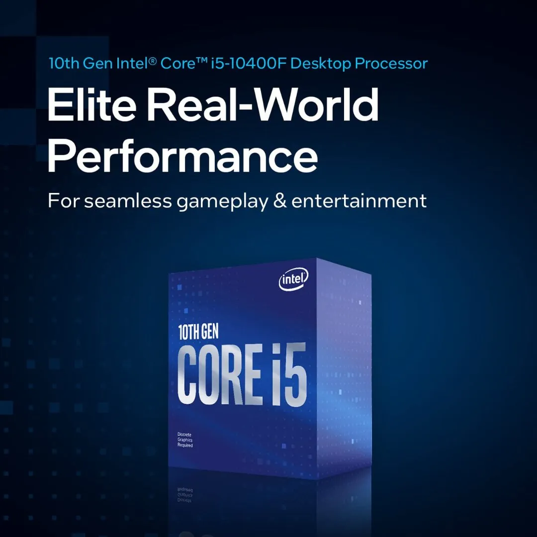 Powerful 10th Generation Intel Core i5-10400F Processor: 6 Cores, 12  Threads, and 12MB Cache Memory