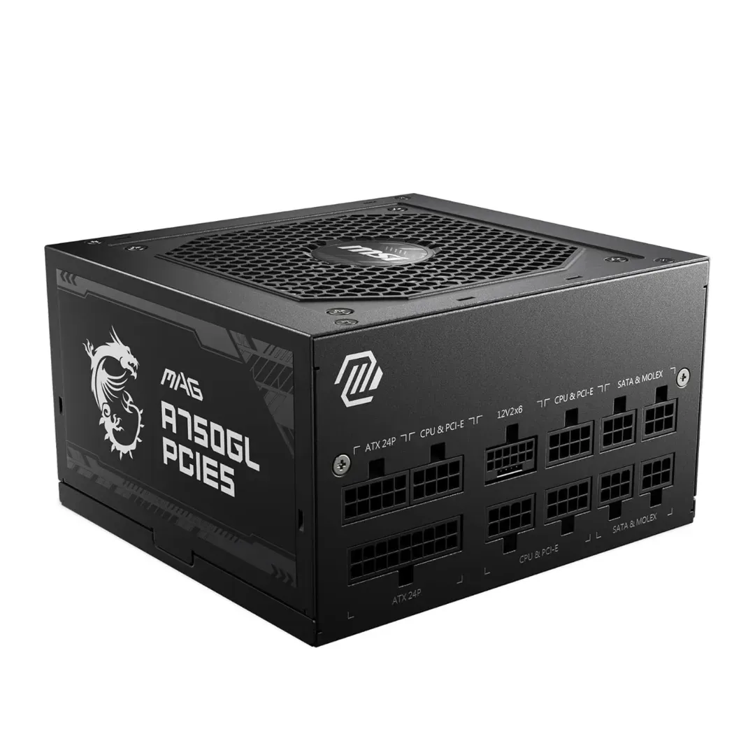 MSI MAG A750GL PCIE5 750W 80 Plus Gold Fully Modular ATX 3.0 PSU